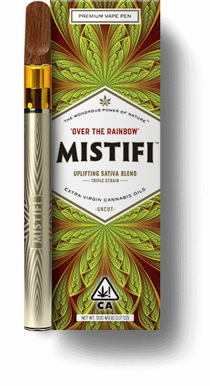 MISTIFI Premium Cannabis Vape Pen Over The Rainbow Uplifting Sativa Triple-Strain Blend 500MG THC